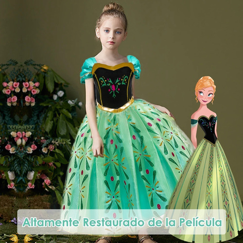 Vestido De Disfraz Princesa Anna Frozen Para Niña,accesorios | Meses sin  intereses