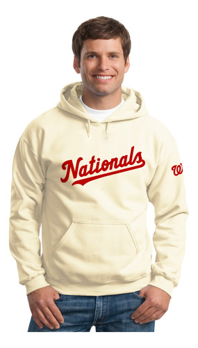 Sudadera Capucha Nationals Washington Nacionales Mlb M1 Msi