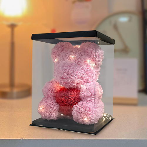 Regalos Del Día De La Madre Del Oso De La Flor Flores Rosa