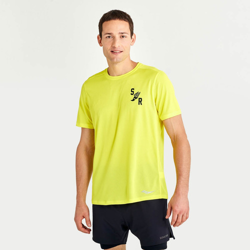 Remera Saucony Manga Corta Stopwatch Graphic Hombre 