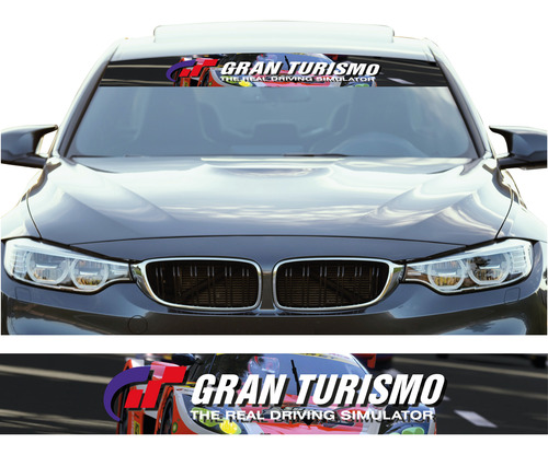 Sticker Calcomania Gran Turismo Parabrisas Full Color Gt9
