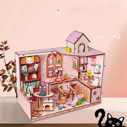 Kit De Construcción De Diorama De Casa Pequeña, Juguete