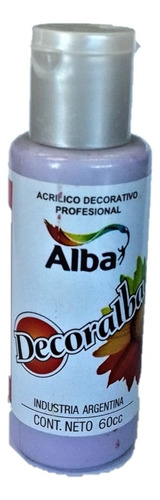 Acrilico Decorativo Decoralba Alba 60ml Colores Tradicional Color 494 LILA