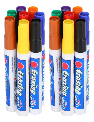 Bolígrafo De Pizarra Borrable En Seco, 2 Juegos De 8 Colores