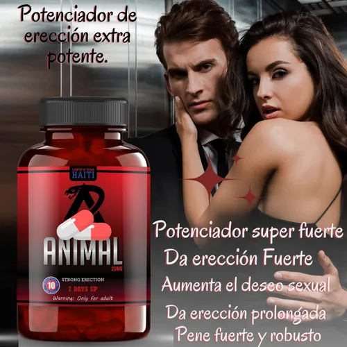 Pastilla Para Erección Fuerte Y Prolongada Animal 10u