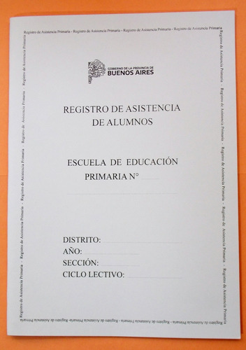 Registro De Asistencia De Alumnos - Nivel Primario