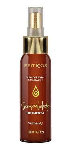 Oleo Massagem Relaxante Spray Hot Menta Com Vitamina E 120ml