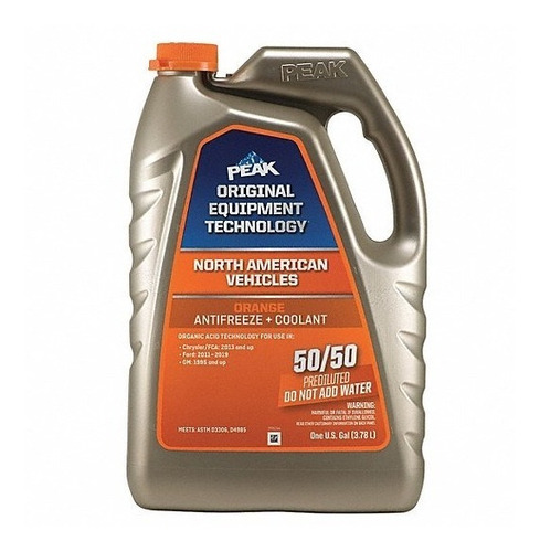 Anticongelante Peak Oet Naranja Vehículos Americanos 3.78l