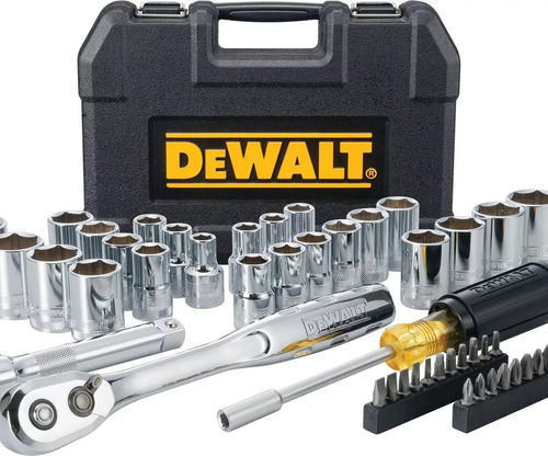 Juego De Dados Tubos Y Puntas 1/2'' 49 Pzas Dewalt Dwmt45049