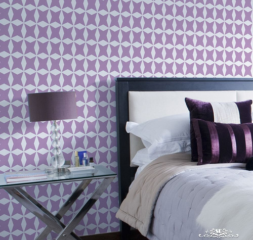 Imagen 2 de 5 de Stencil Hoshi Plantilla Decorativa Reusable Para Pintar