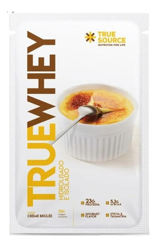 Kit 2x: Proteína True Whey Creme Brule Sachê True Source 34g