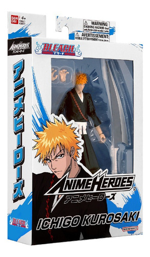 Figura De Acción Bleach Anime Heroes Ichigo Kurosaki 4