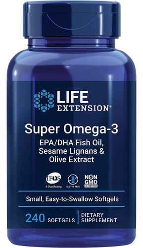 Omega 3 + Extracto De Oliva 240cp - Unidad a $1392