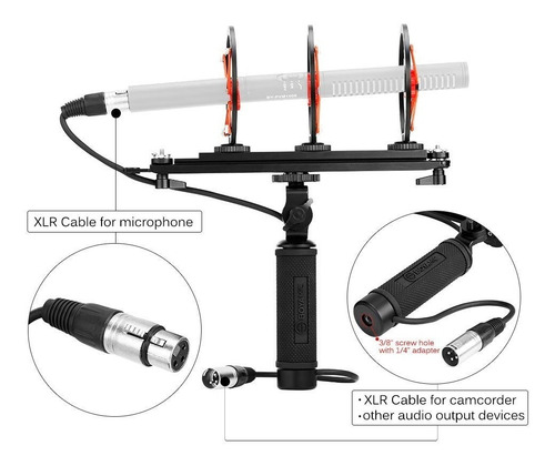 Imagen 5 de 10 de Paravientos Dead Kitten Suspension P/ Microfono Shotgun Boya