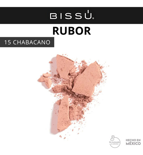 Rubor En Polvo Compacto Bissú Original Varios Tonos 15 Chabacano