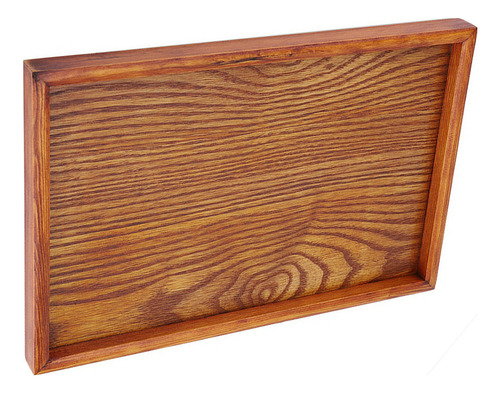 Bandeja De Madera Rectangular Para Servir Té Y Aperitivos