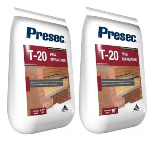 T20 Para Pegar Ladrillos Refractarios Pack De 2 Unidades