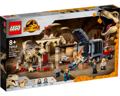 Lego - Fuga De Los Dinosaurios T-rex Y Atrocirraptor - 76948