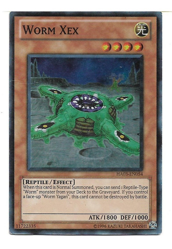 Carta Yugioh Worm Xex (holo)