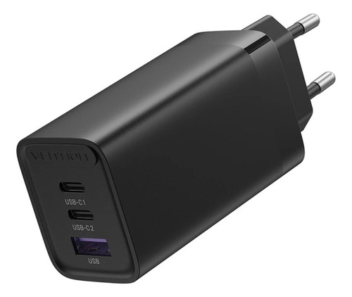 Fonte 65w Gan Vention Cor Preto
