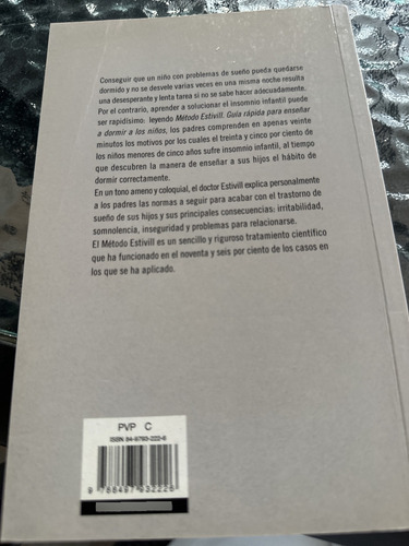 Libro Método Estivill Guía Rápida Enseñar Niños A Domir (Usado)