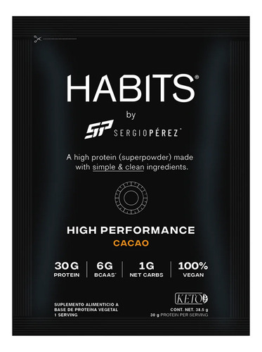 Habits Proteína Cacao (sachets Individuales) 39.5 G