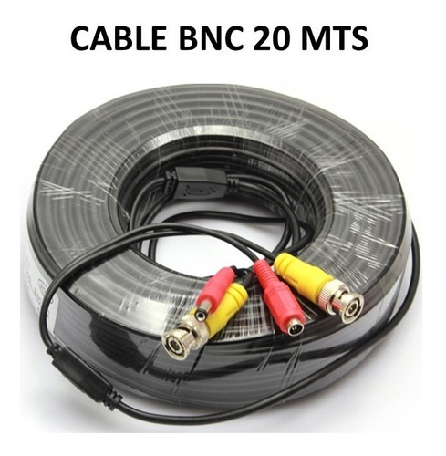 Cable Bnc 20 Mts Compatible Cctv