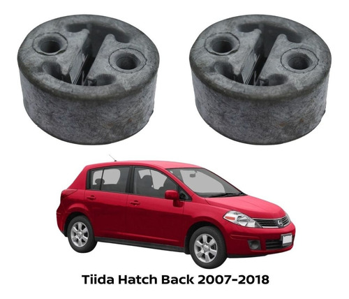 2 Gomas De Mofle Tiida Hatch Back 2012 Original