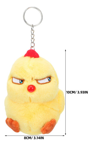Pascua Juguete De Peluche De Pollo Llavero