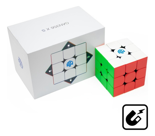 Magic Cube profesional, 3 x 3 x 3, 3 x 3, Gan 356 X S +, estructura lubricante, color sin adhesivo