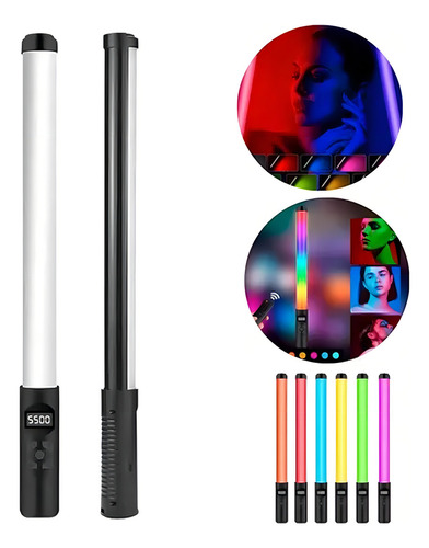 Bastón LED de luz led Lumi Luz De Tubo Rgb 0502 Bastão de Led color rgb con estructura Negro 127V