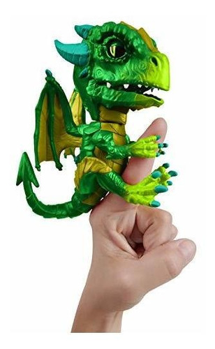 Wowwee Fingerlings Dragón Sin Domo, Veneno (verde), Null, V