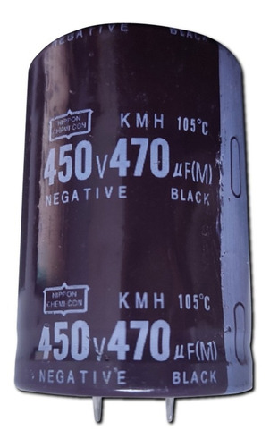 Imagen 1 de 3 de Condensador Capacitor Electrolítico 450v 470 Uf