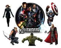 Comprar Kit Imprimible Avengers Decoración Cumpleaños Candy Bar
