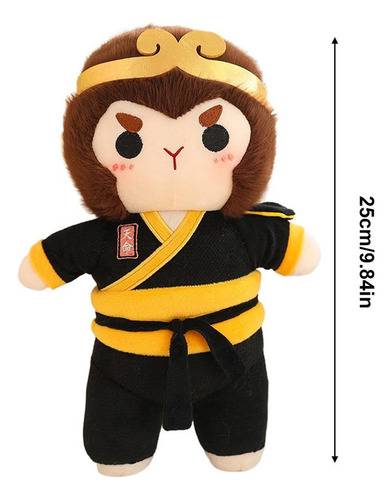 // Conjunto De Bonecas Pretas Com Design Mito Wukong, Cor