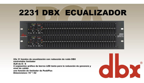Ecualizador Dbx2231