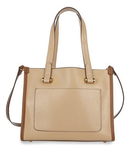 Bolsa Satchel Cloe Iximil Mediano Color Nude