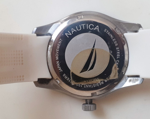 Relogio Nautica A12629g Flag Multifunction 100m C/ Manual