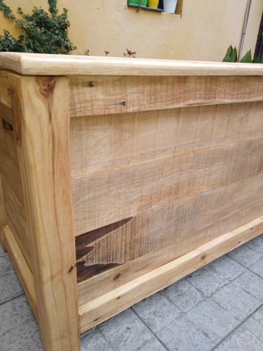 Imagen 3 de 10 de Baúl Rustico De Madera