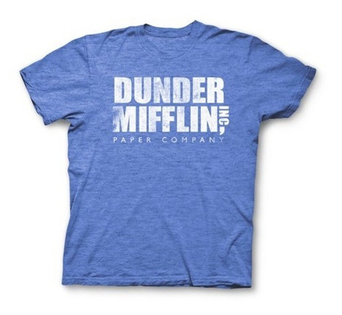 Playera Camiseta Dunder Mifflin Logo The Office Oficina Unsx