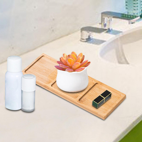 Bandeja De Madera Para Baño, Plato De Rectángulo B