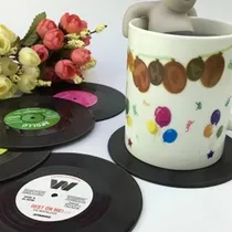 Comprar Divertidos Posavasos De Vinilo Retro, Posavasos Para Juego 6