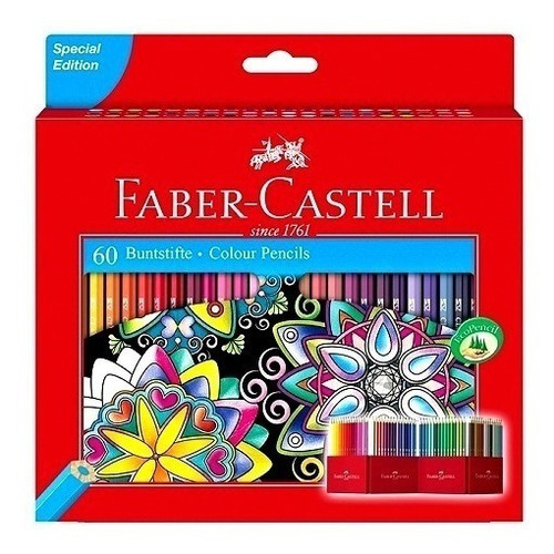 Lapices De Colores Faber Castell X 60 U. Libreria Constituci