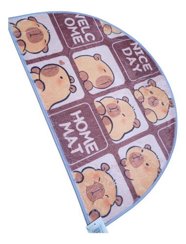 Alfombra Para Dormitorios Capibara 40 Cm 60 Cm Capibara Marrón