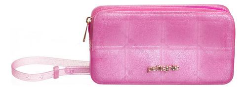 Bolsa Petite Jolie Jay Glitter Pink Pj10409 Cor Rosa