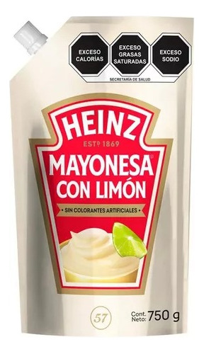 Mayonesa Heinz Con Limón De 750 Gr