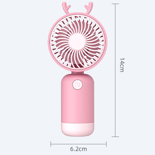 2 Mini Ventilador Portátil Usb De Dibujos Animados,