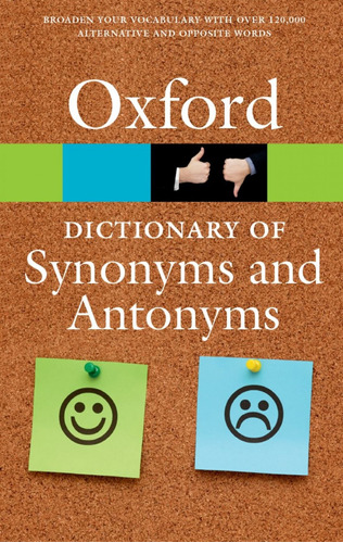 Libro Oxford Dictionary Of Synonyms & Antonyms 3rd Edition