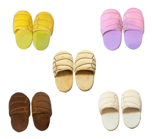 Pantuflas Adultos-niñas Pan- Concha Extra Grande 