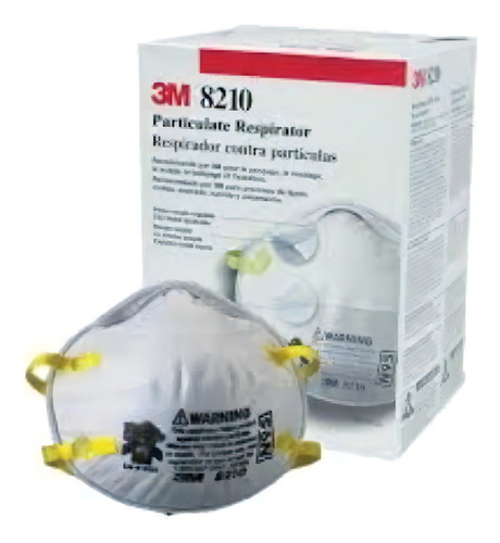 Máscara Respiratoria Media Cara Descartable 3m 8210 Talla U De Epe
